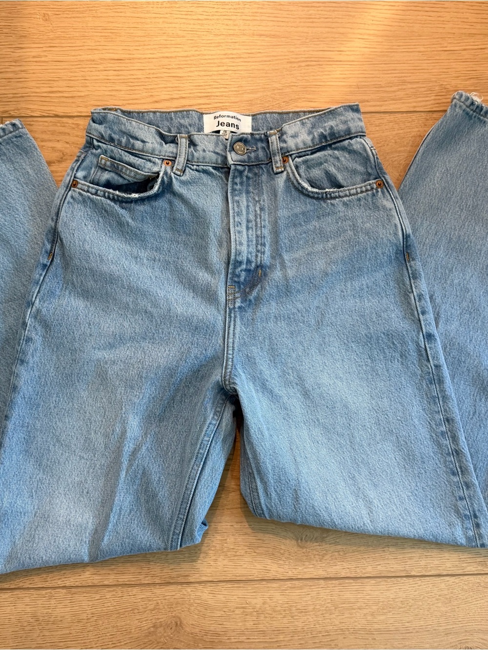 Reformation Light Blue High-Rise Women's Jeans